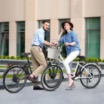 PEXMOR Electric Bike for Adults, 350W (Peak 500W) City Commuter Ebike 36V 12.5AH Removable Battery, 26" Cruiser Electric Bicycle Shimano 6-Speed | Dual Shock Absorber | Basket - Image 10